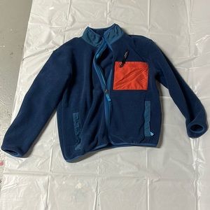 Orange and blue kids Patagonia zip up